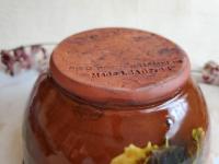 Redware 6 in Bowl with Spangles and Daubs Decoration