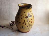 Redware Pitcher, Ivy Leaf Sgraffito Motif