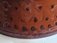 Redware Bowl with Black Accents