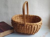 Basket, Penobscot style porcupine or curlicue basket