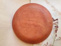 Redware Large Platter with Black Accents