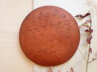 Redware 9 in. Plate with "Spangles and Daubs" Motif (b)