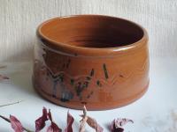 Redware Bowl with Spangle Accents