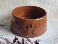 Redware Bowl with Spangle Accents