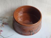 Redware Bowl with Spangle Accents