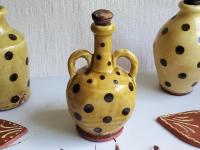 Redware Bottle with Handles and Lead-Free Glaze