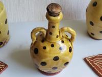 Redware Bottle with Handles and Lead-Free Glaze