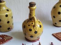 Redware Bottle with Handles and Lead-Free Glaze
