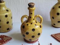 Redware Bottle with Handles and Lead-Free Glaze