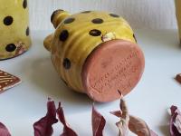 Redware Bottle with Handles and Lead-Free Glaze