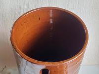 Redware Paper Towel Holder with Black Accents and Lead Free Glaze