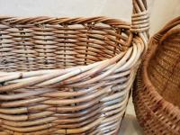 Rustic Farmhouse Vintage Basket - Huge and Heavy - Perfect for Pillows, Blankets, and More!