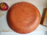 Redware Large Platter with Black Pattern
