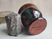 Primitive Votive Candle Holder, Wheel-Thrown Redware by Pied Potter Hamelin