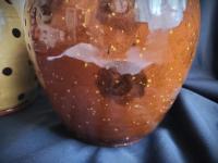 Redware Jug with Black Dapples and Spangled Decoration