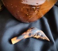 Redware Jug with Black Dapples and Spangled Decoration
