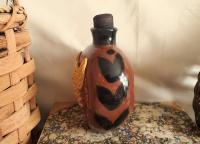 Redware Flask with Eagle