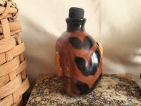 Redware Flask with Eagle