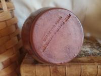 Redware Soap or Lotion Dispenser Jug with Feather Motif