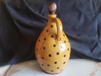 Redware Jug with Black Dots Decoration