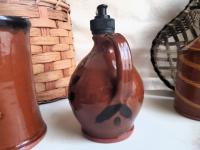 One-of-a-Kind Redware Soap or Lotion Dispenser Jug
