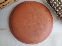  Slip-Decorated Redware 11 in. Plate, Plain