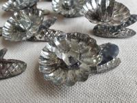 Rustic Vintage Candleholders, Set of 11, Tarnished Silver Finish, Christmas Tree Decor