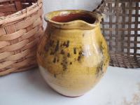 Redware Pitcher with Spangles