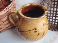 Redware Pitcher with Dabbles