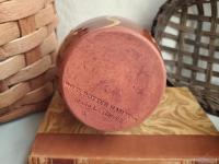 Redware Soap/Lotion Dispenser Jug with Squiggles and Dots Pattern