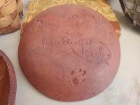 Redware 7 in. Plate, Plain