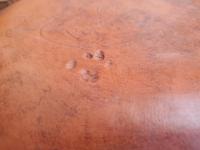 Redware Deep Trencher with Slip Pattern