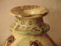 Redware Salt Cellar Sgraffio Decorated with Salt Saying