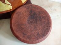 Redware 10.25 in Jar with Sgraffito Leaf Pattern and Lead Free Glaze