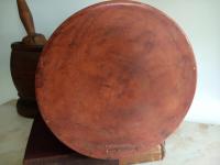 Redware 10.25 in Jar with Sgraffito Leaf Pattern and Lead Free Glaze