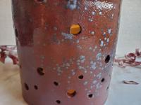 Redware Luminary with Spangles
