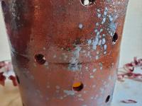 Redware Luminary with Spangles
