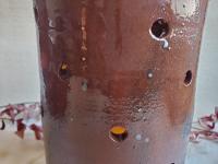 Redware Luminary with Spangles