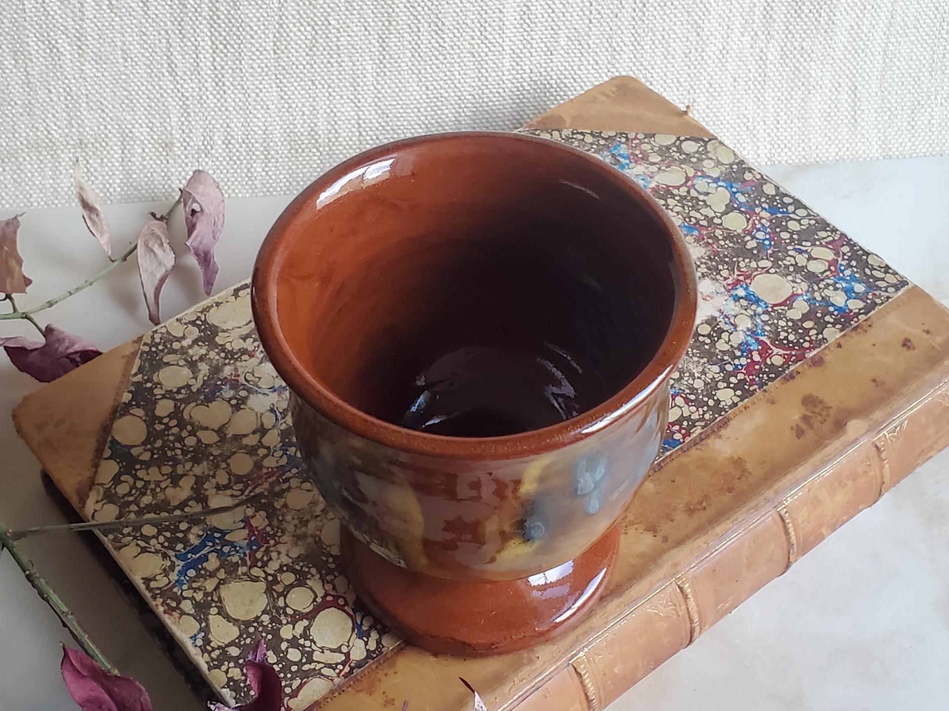 Redware Salt Cellar