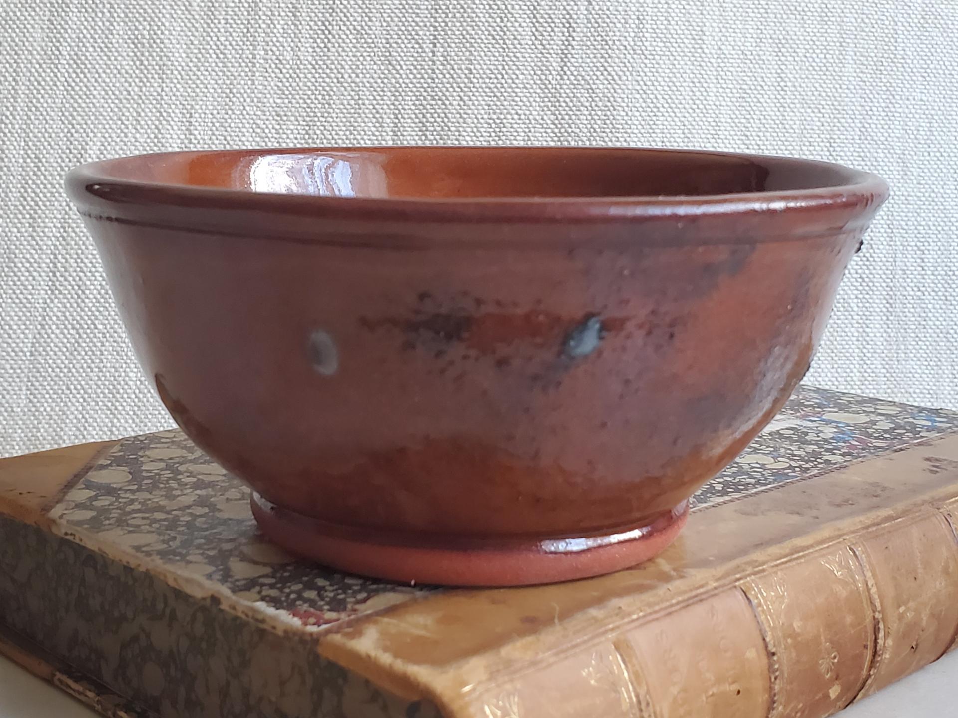 Redware 5 inch Bowl with Spangles
