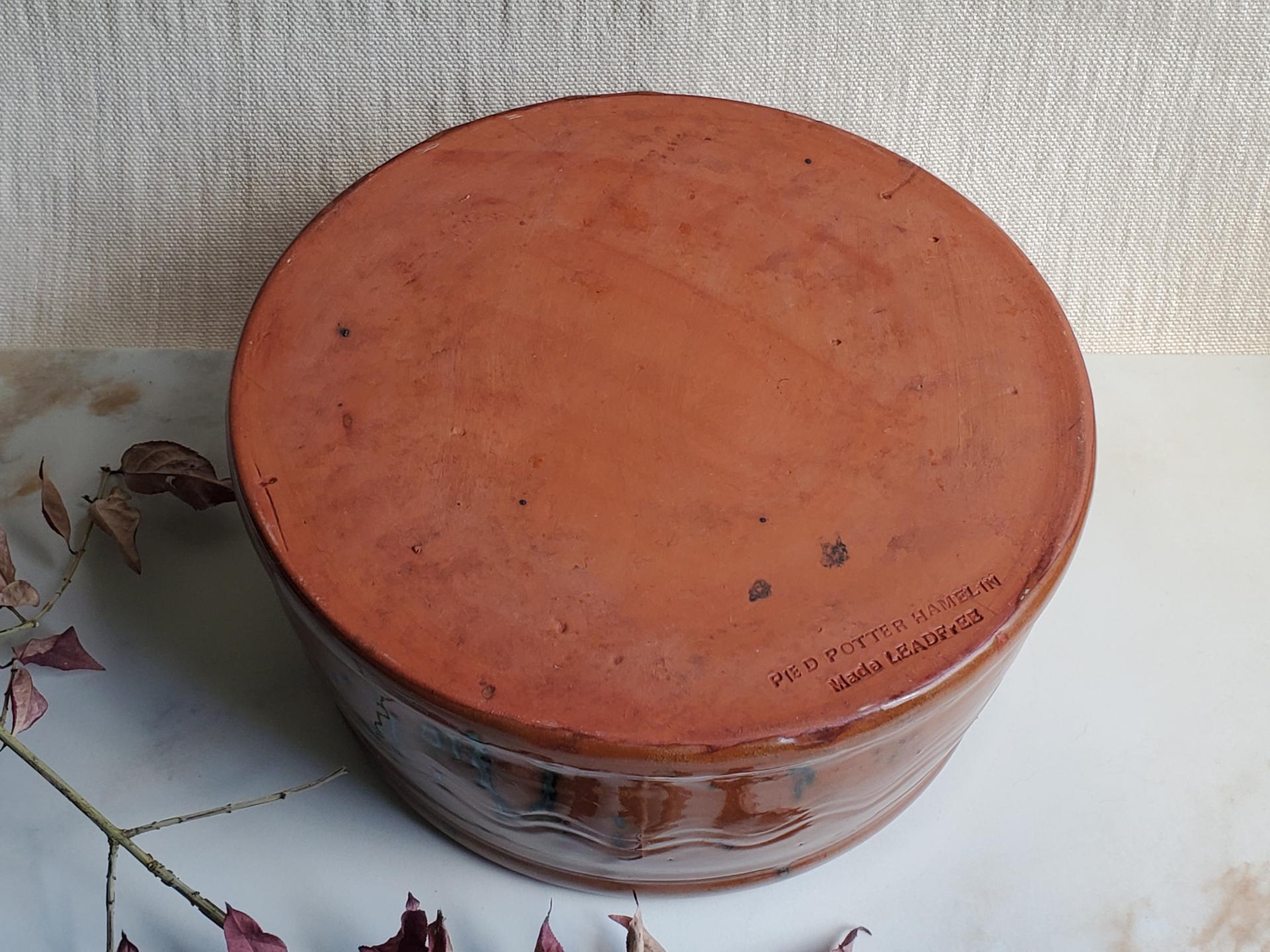 Redware Bowl with Spangle Accents