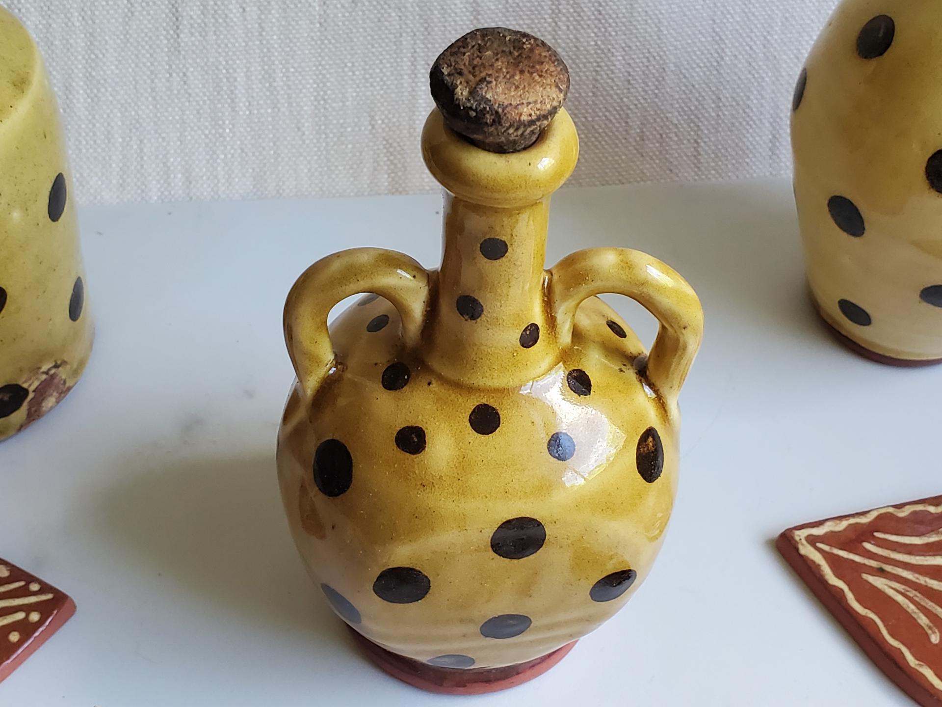 Redware Bottle with Handles and Lead-Free Glaze