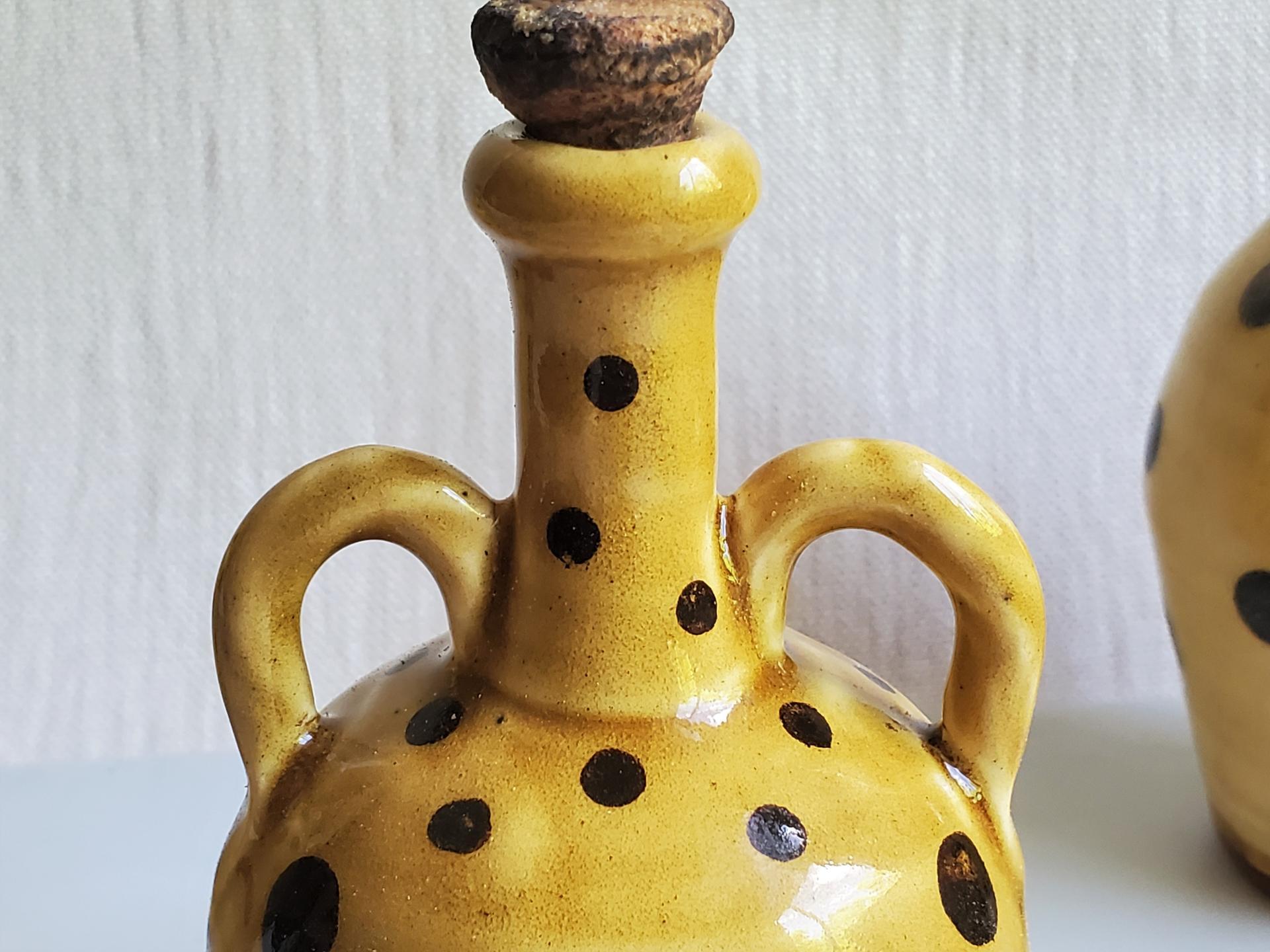 Redware Bottle with Handles and Lead-Free Glaze