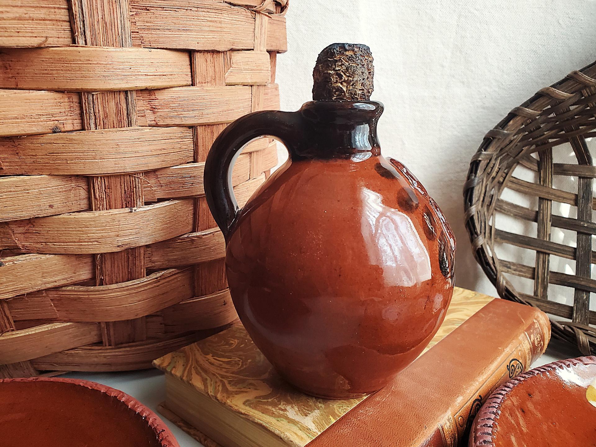 Redware George Washington Mini Cider Jug
