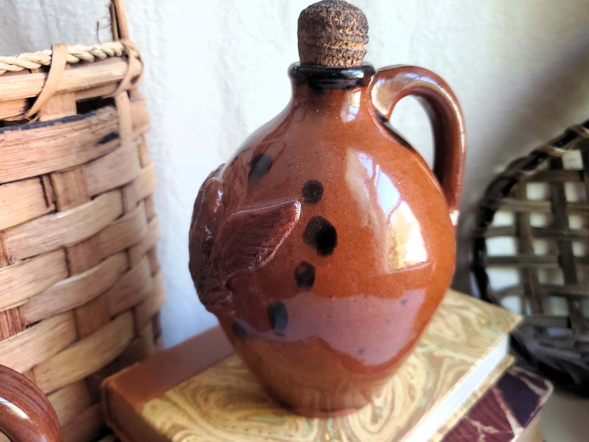 Redware Eagle Jug
