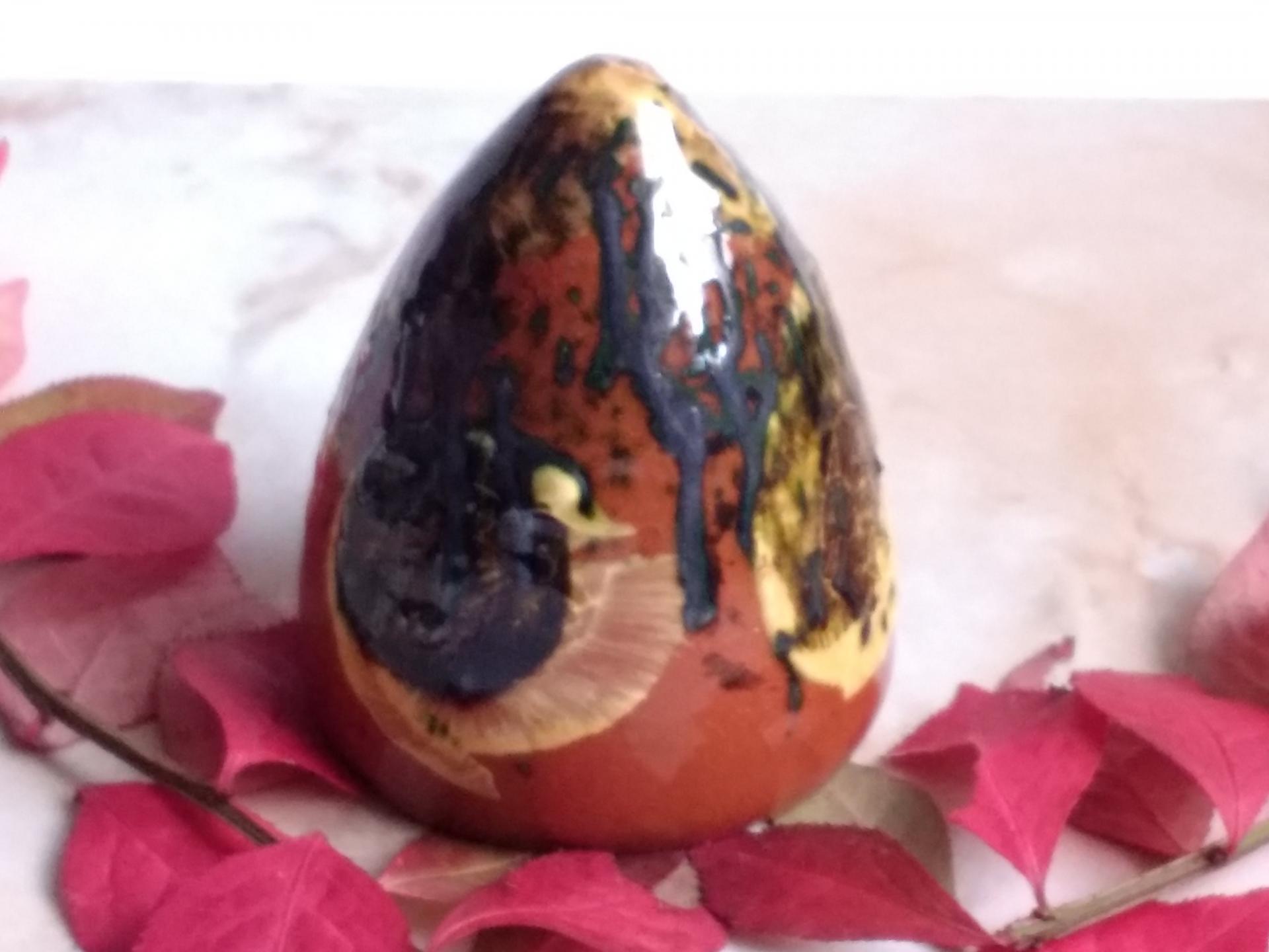 Redware Bee Skep, Hand Thrown on Wheel, Decorative