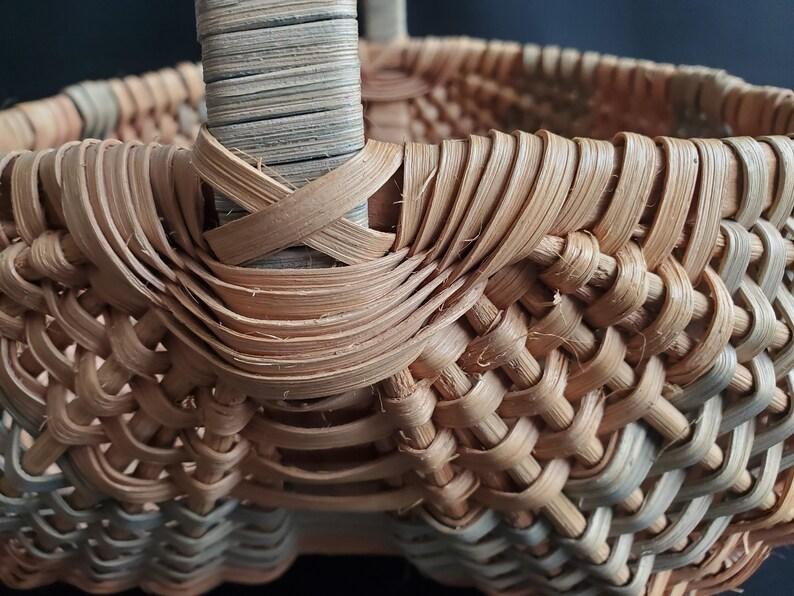 Primitive Woven Melon Basket, Egg Basket