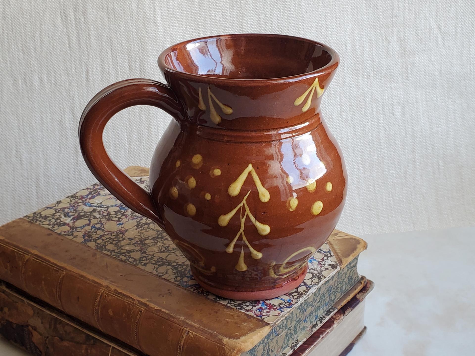 Pied Potter Hamelin & Kulina Folk Art American redware