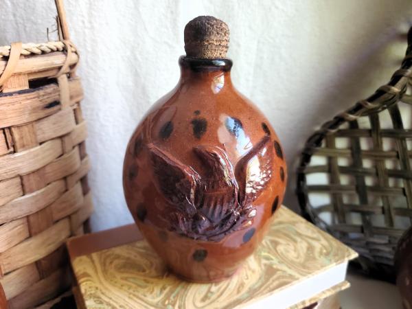 Redware Eagle Jug